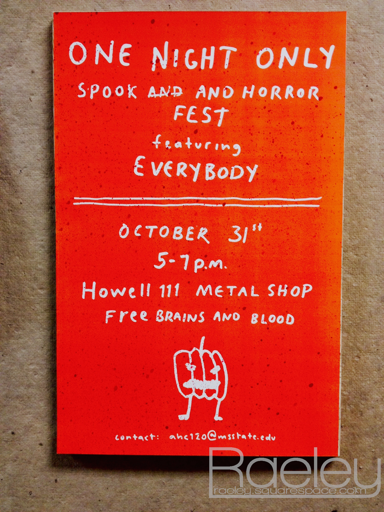 Event poster taken with the iPhone 4s
