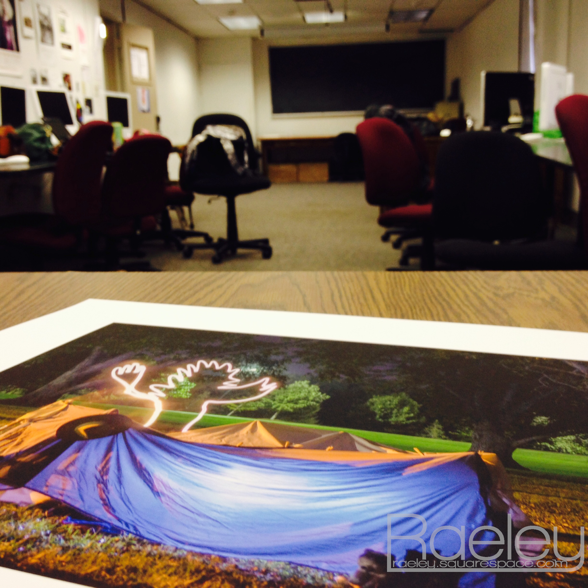 Print of the picture in the printing studio taken with the iPhone 4S