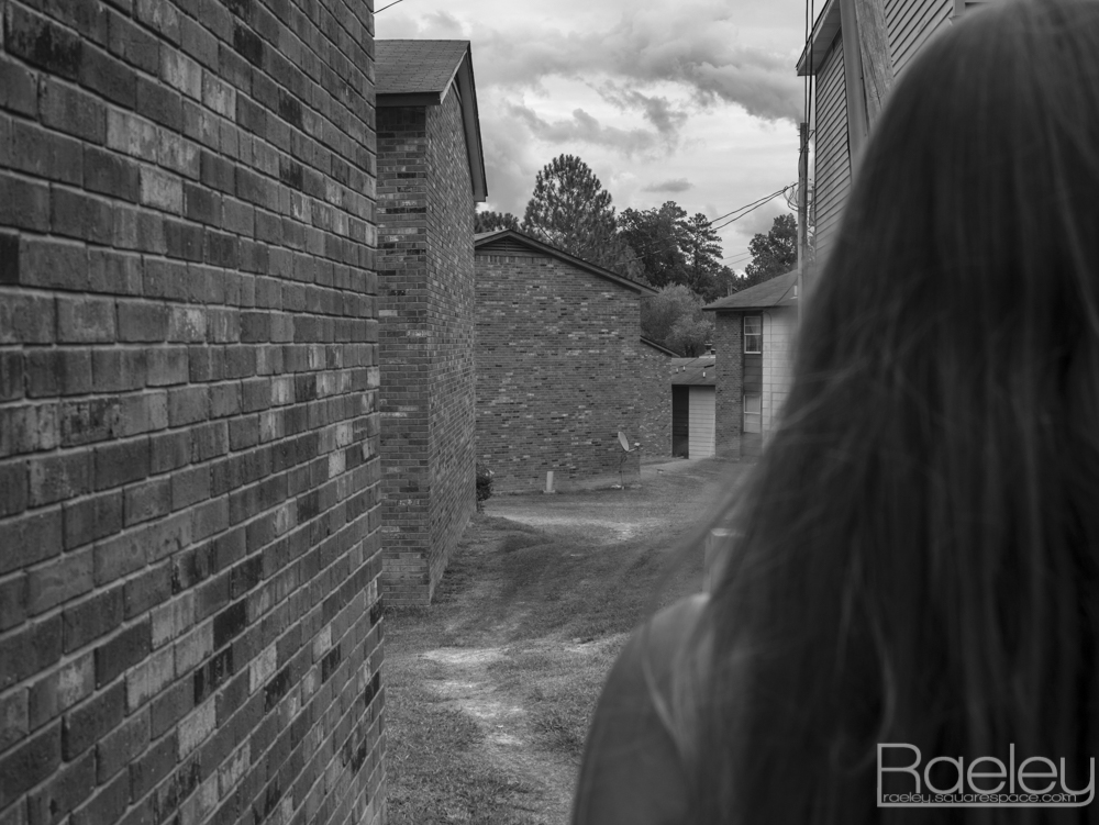 Facing the world.
