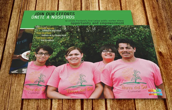 Portland Mercado postcard design