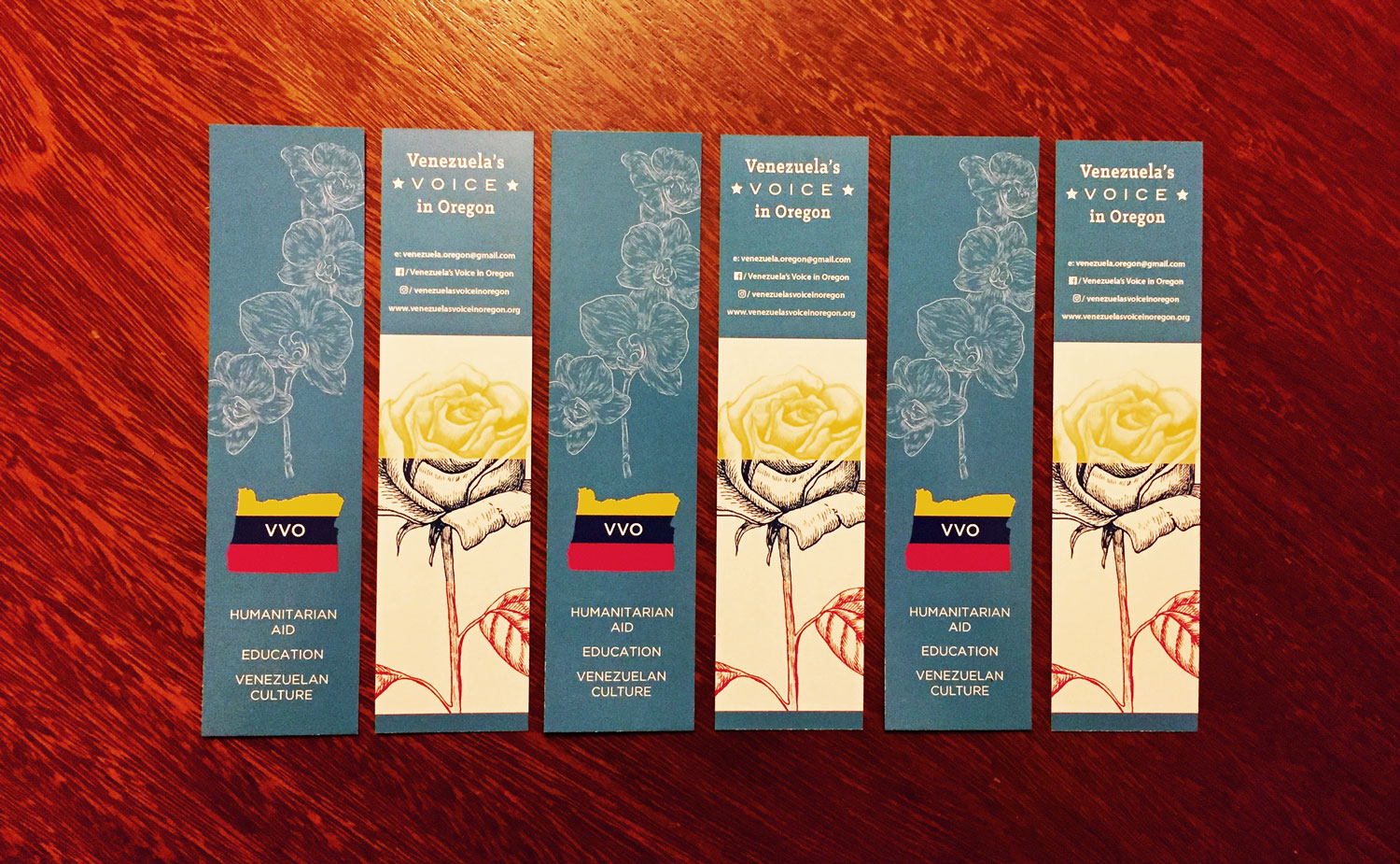 Venezuela's Voice in Oregon bookmarks