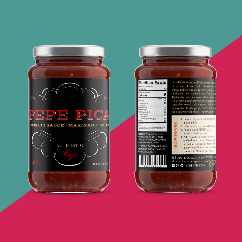 Pepe Pica packaging design