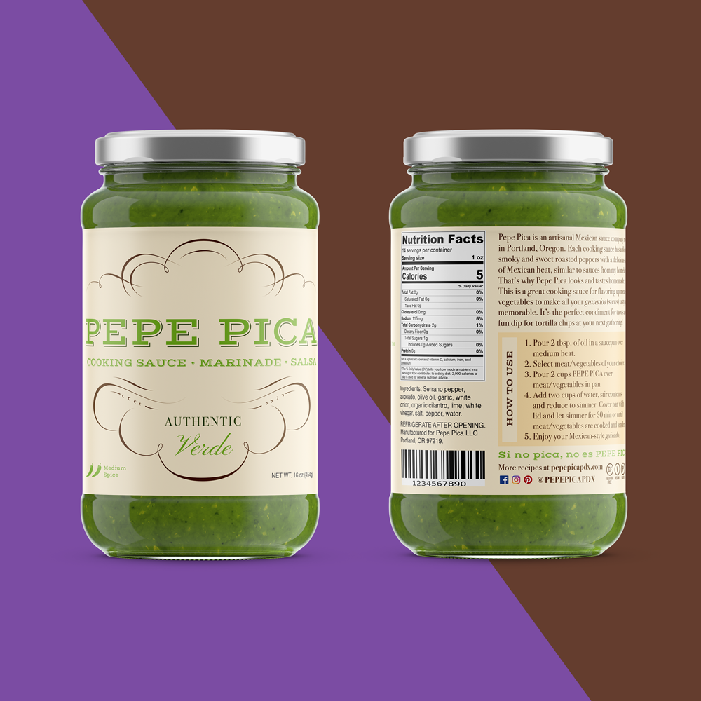 Pepe Pica packaging design