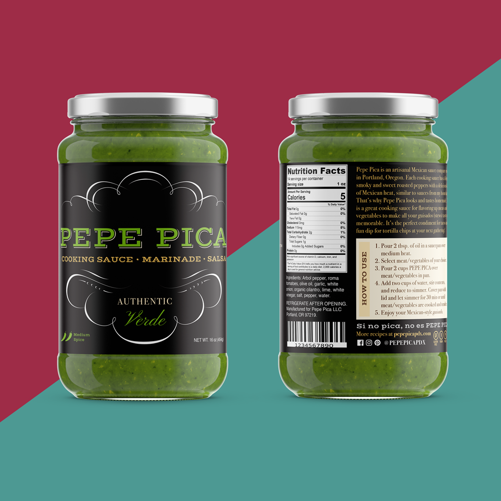 Pepe Pica packaging design