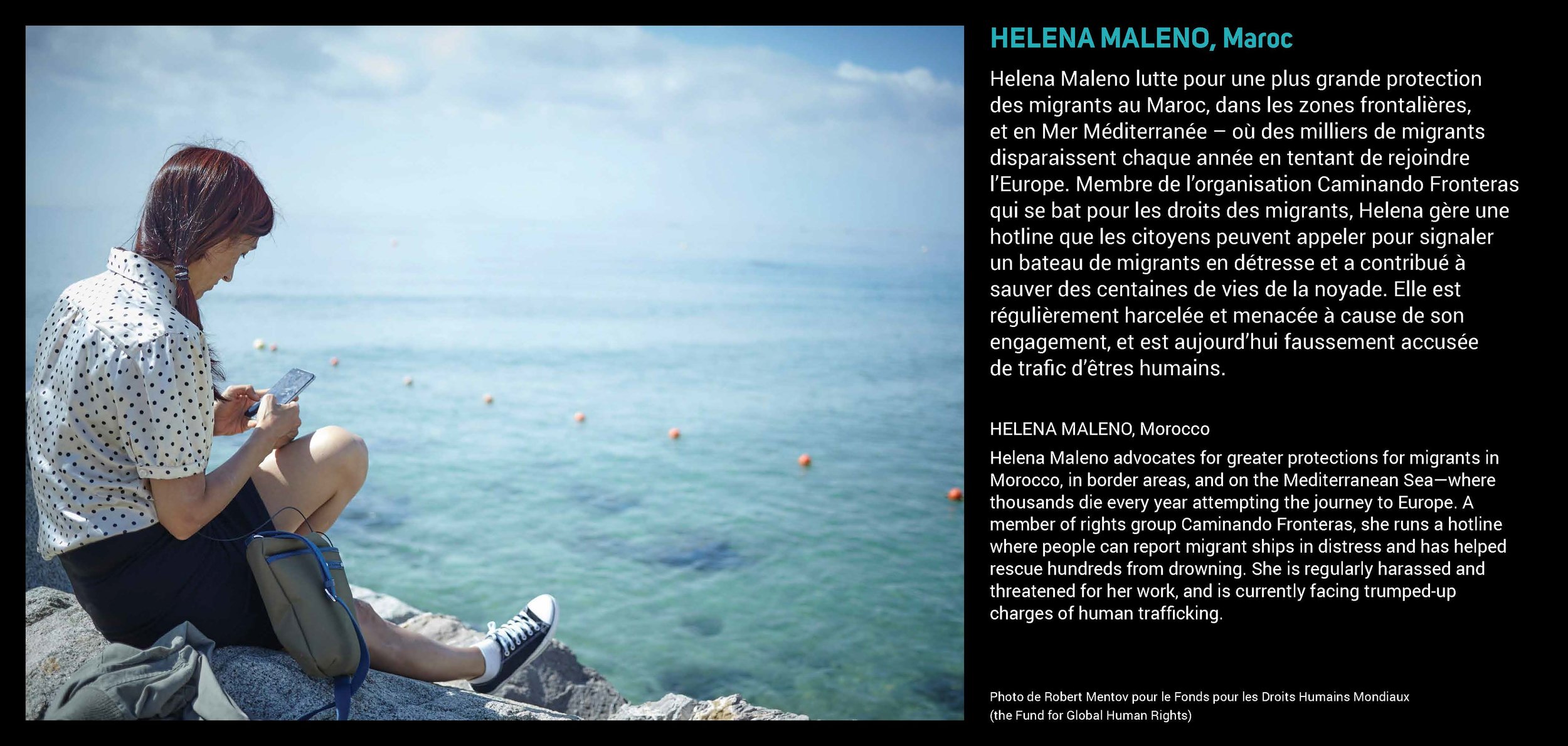 Human Rights Defenders' outdoor event poster