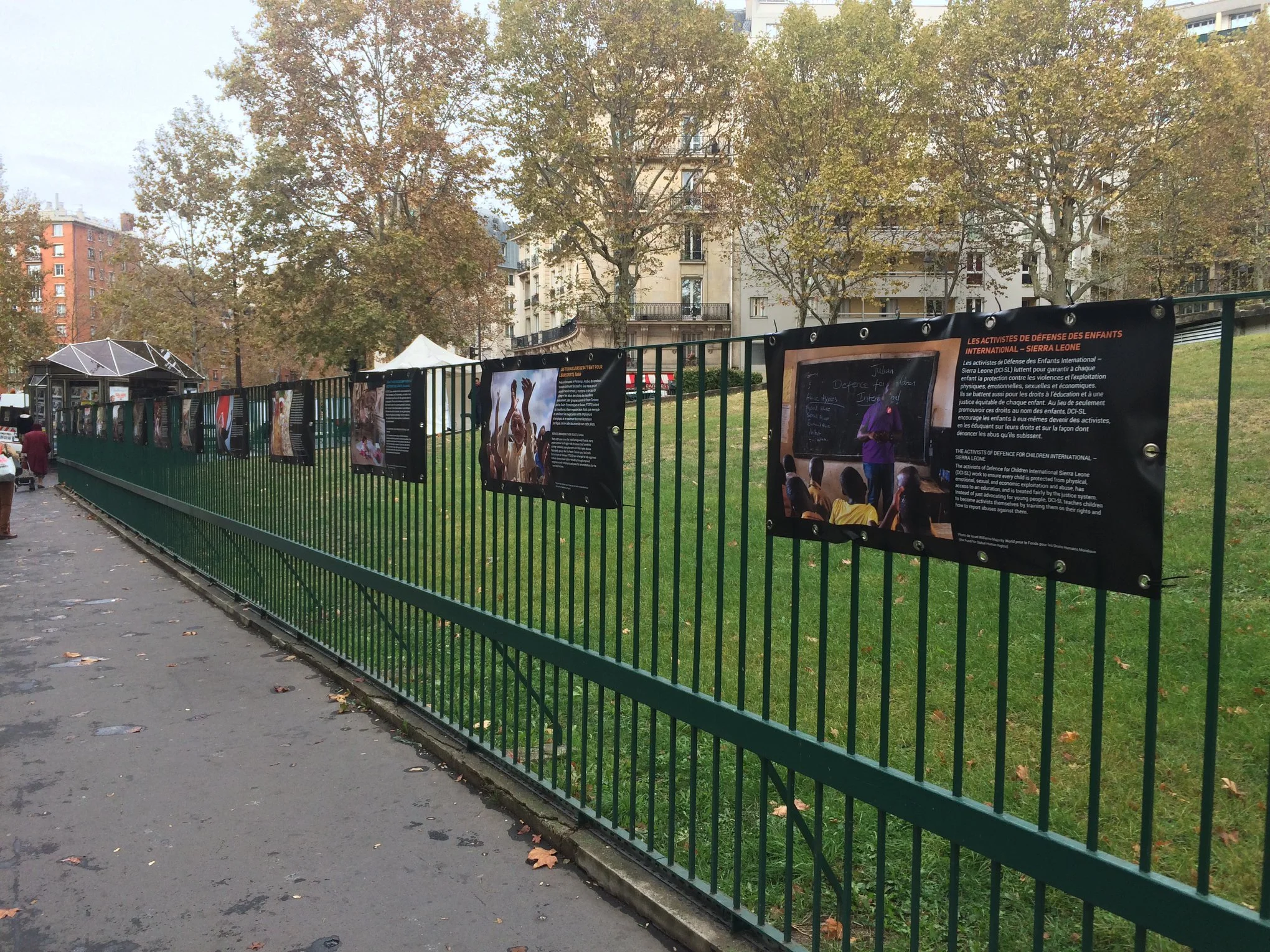 Human Rights Defenders' outdoor poster 