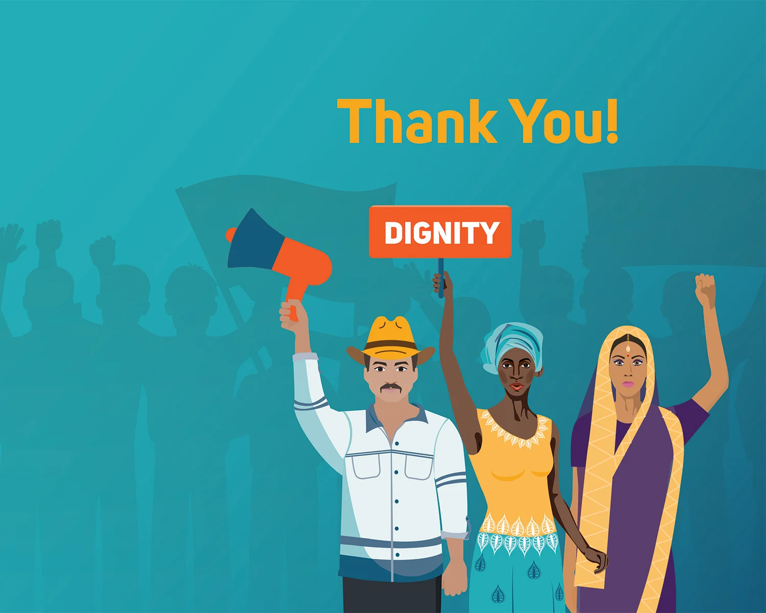 Fund for Global Human Rights' post-donation webpage