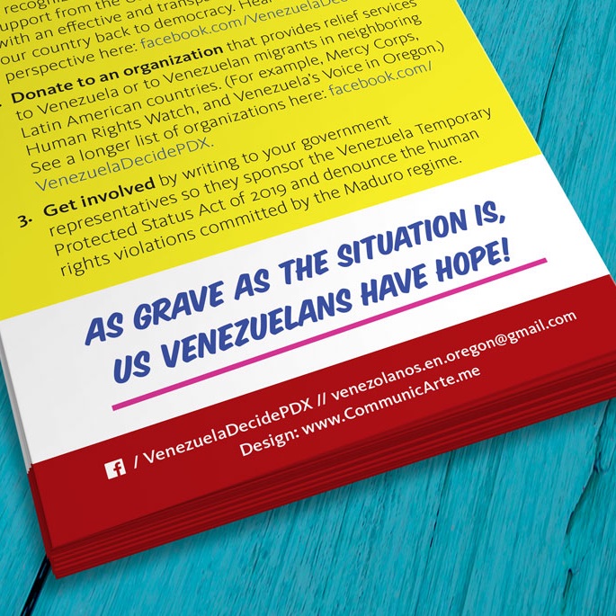 Ask a Venezuelan brochure