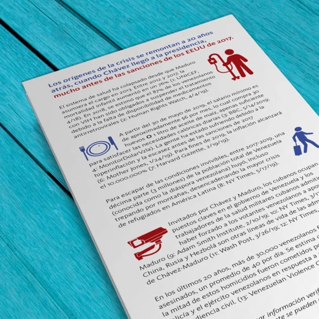 Ask A Venezuelan brochure