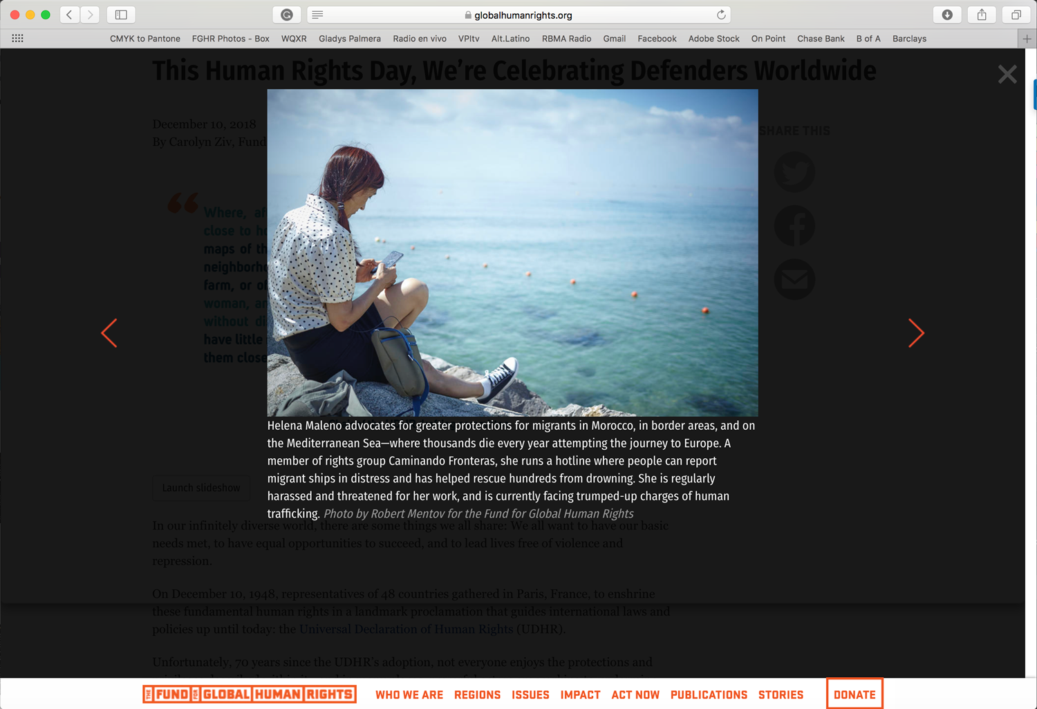 Photo essay blog entry