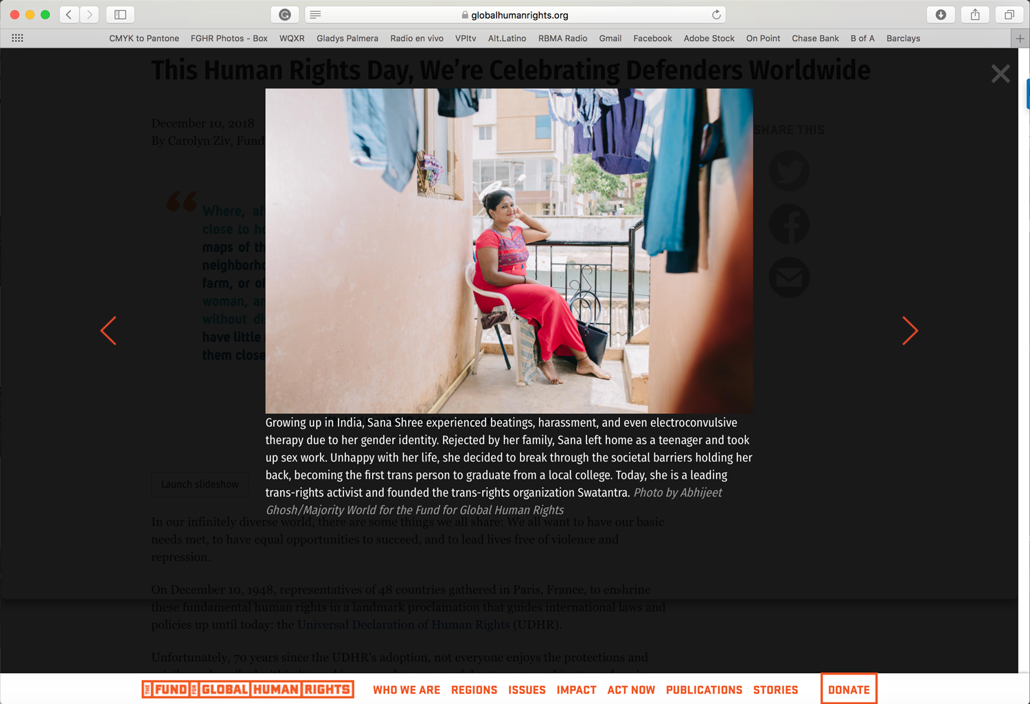 Photo essay blog entry