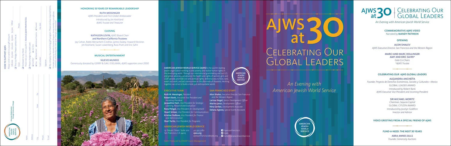 30th Anniversary Gala, event program front