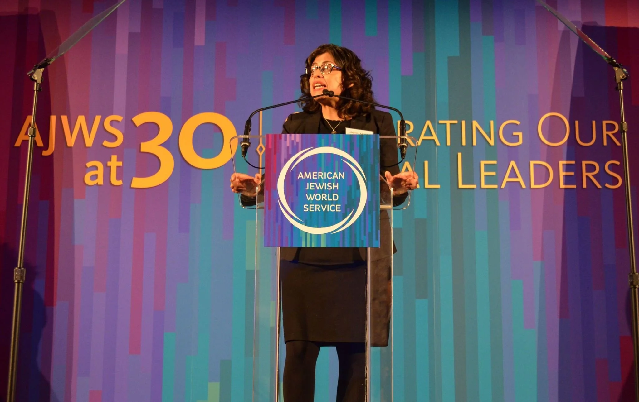 30th Anniversary Gala, podium sign