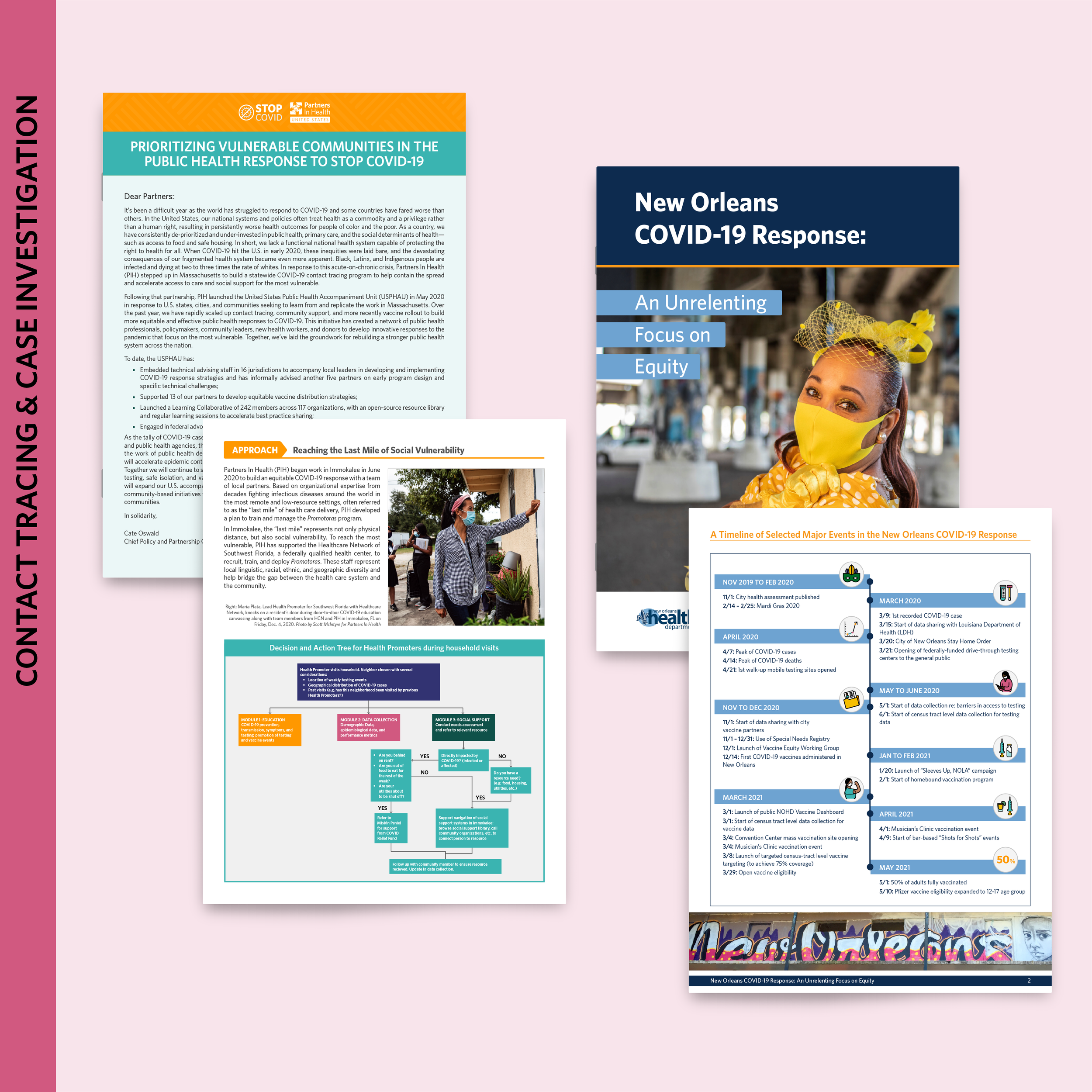 Contact tracing and case investigation case studies