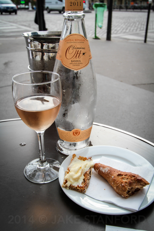 at a bistro in Paris
