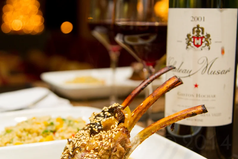 Lamb tagine at Christmas, with Musar of course