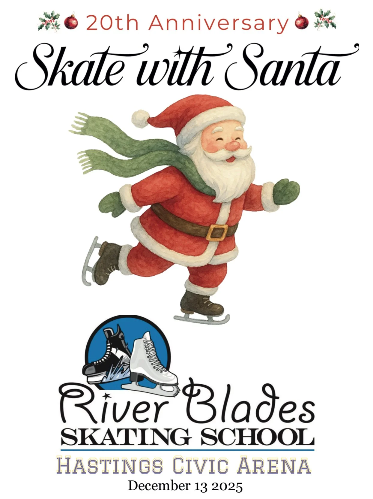 ✨ Order your Skate with Santa 20th Anniversary Commemorative T-Shirts ✨