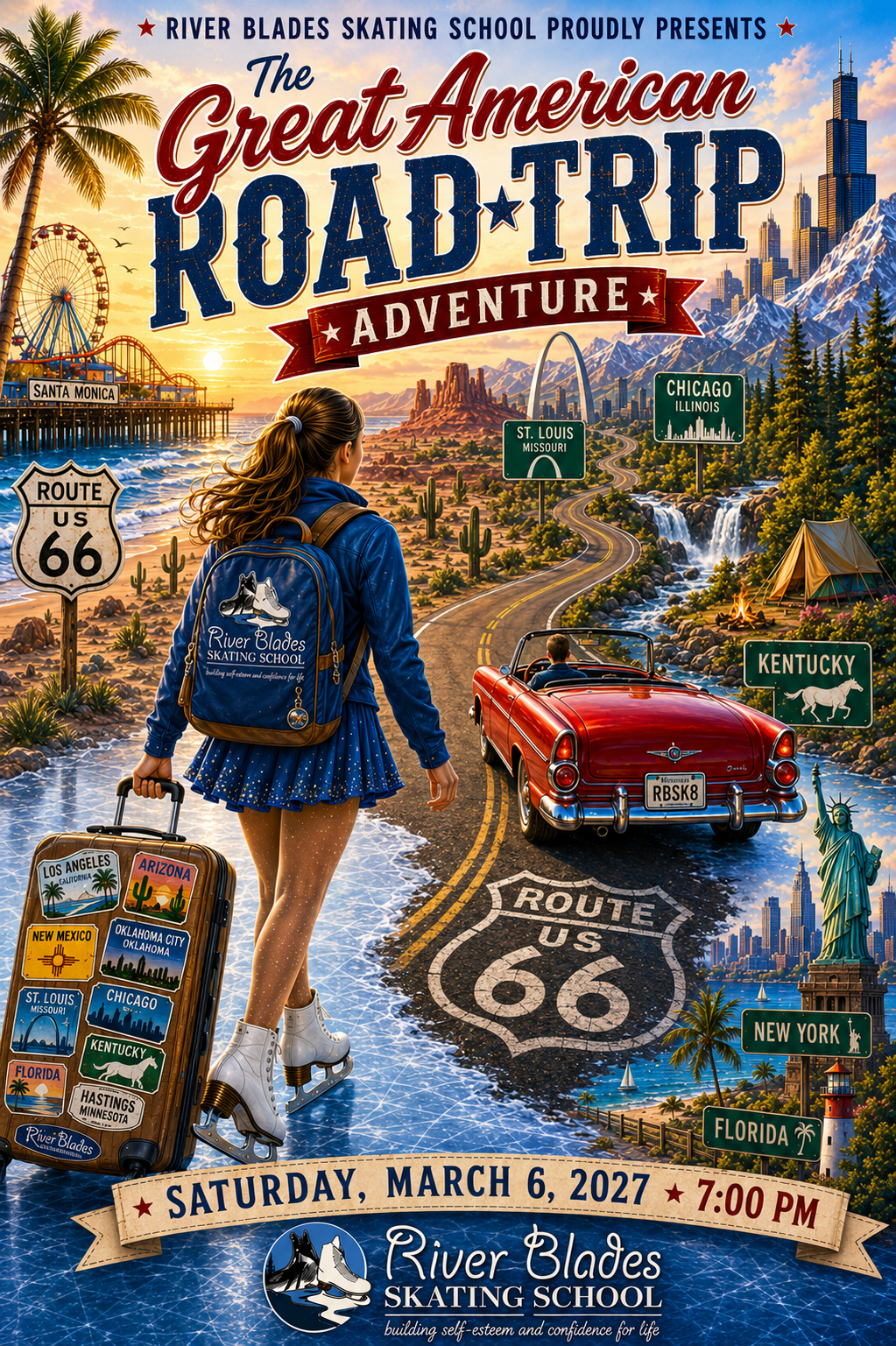 🚗 River Blades 21st Annual Ice Show – Great American Road Trip Adventure ⛸️