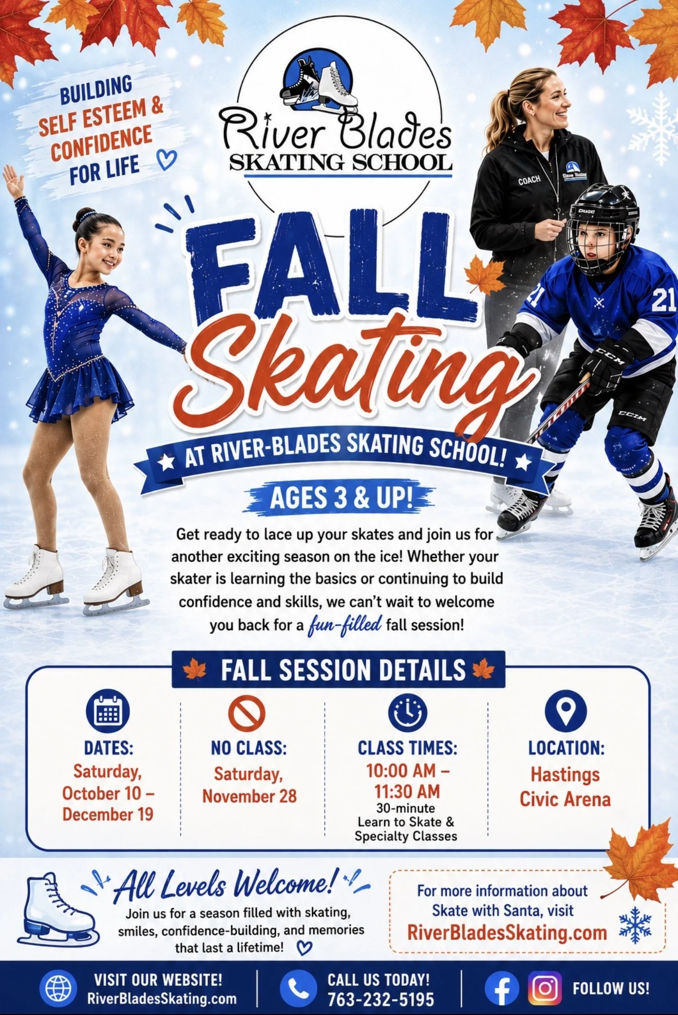 📅 🍂⛸️ Get Ready for Fall Skating at River Blades! ⛸️🍂