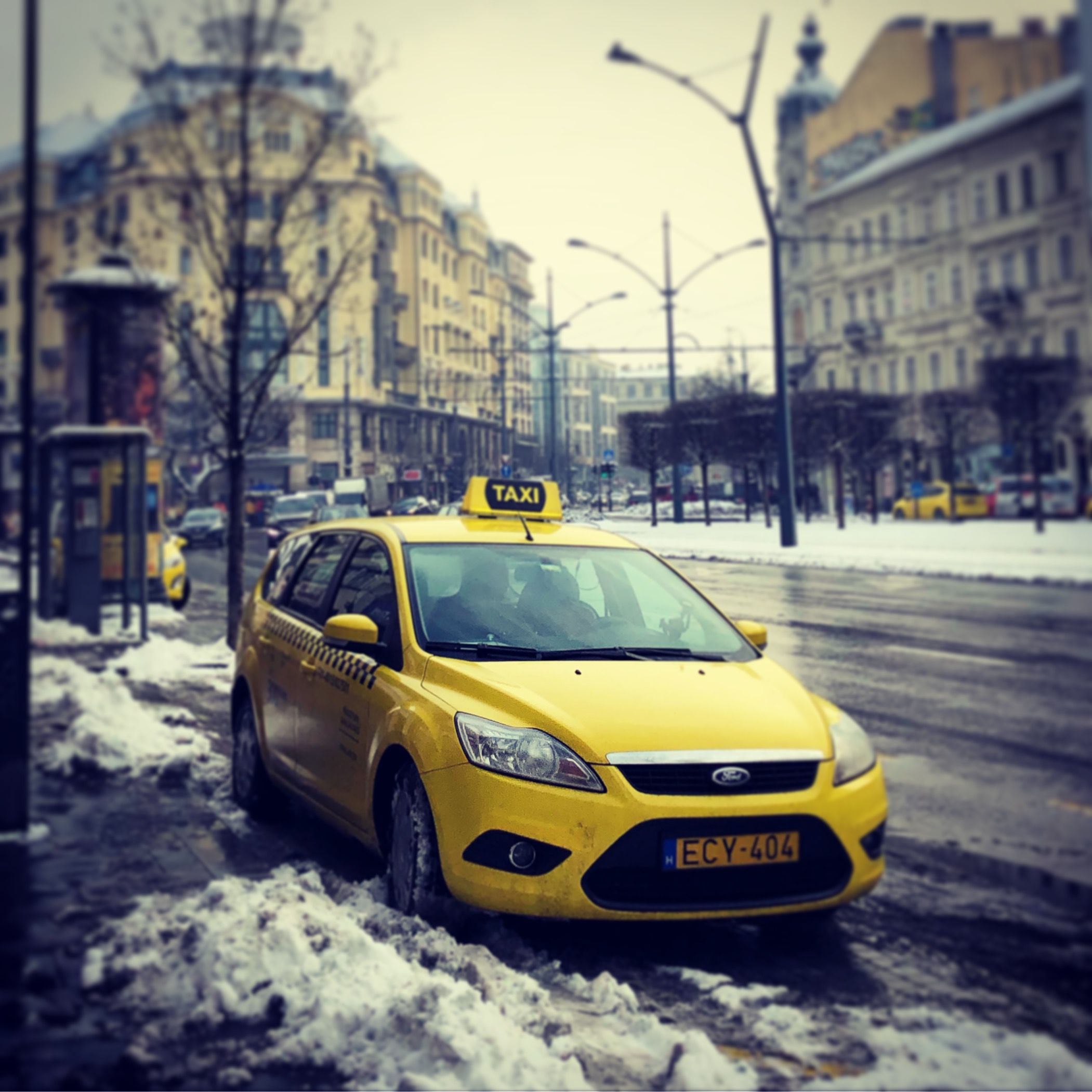 Snowy Budapest