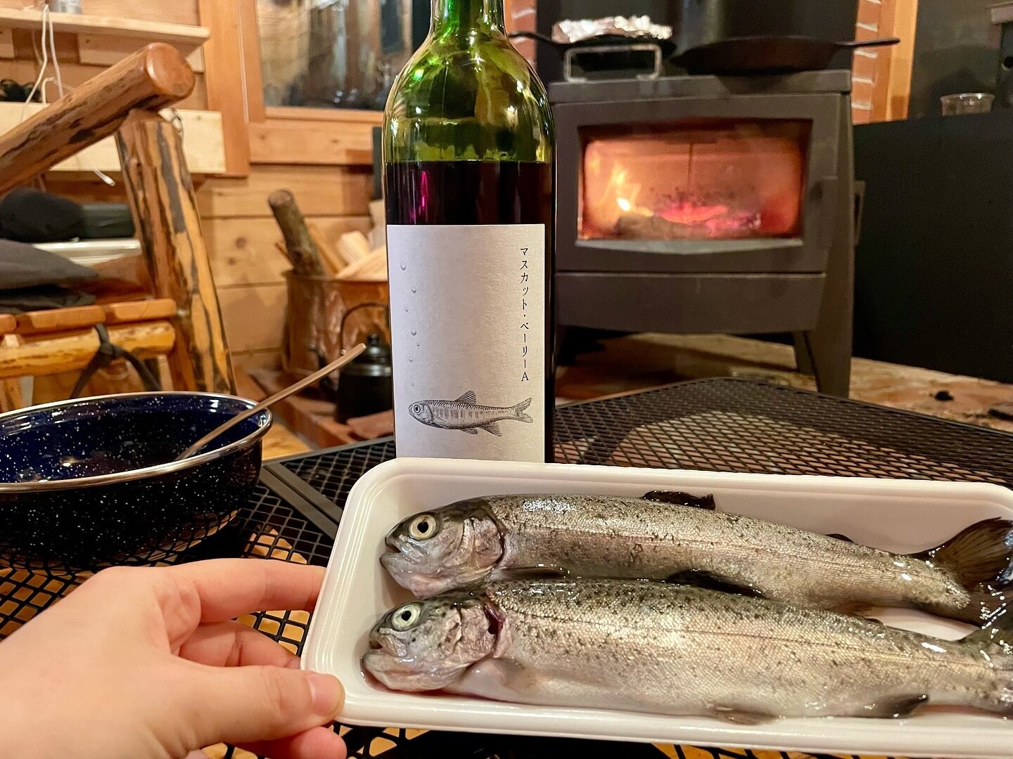 Local fish matches the local wine.