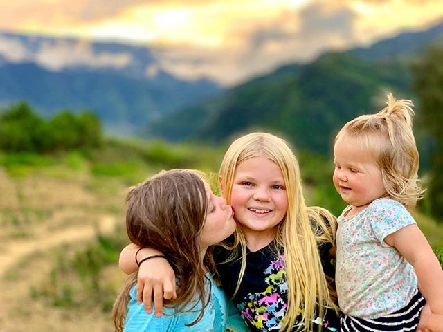 Took the girls on a sunset daddy-daughter hike!