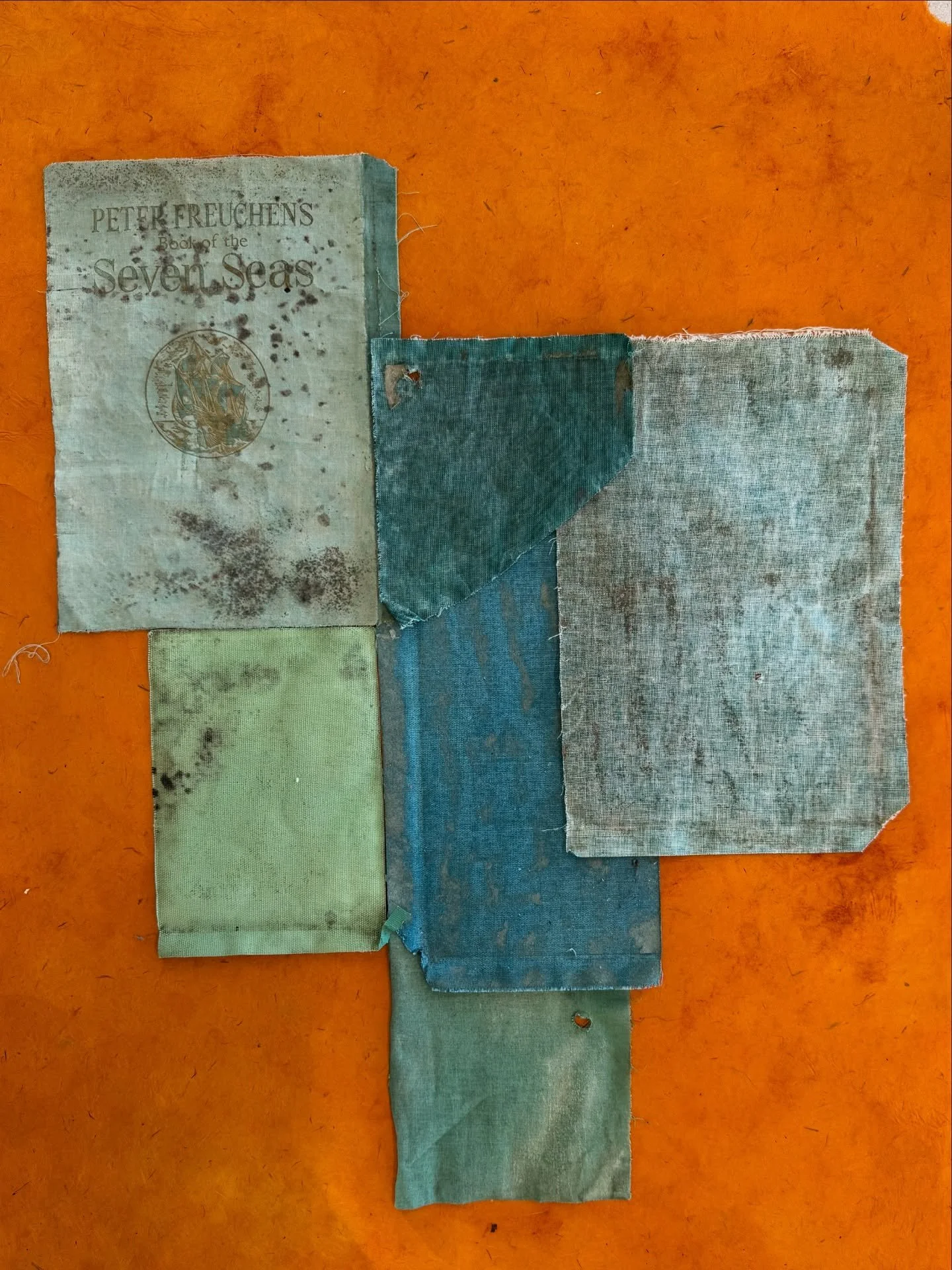 Come to Artists at Work Day at ICB and watch me struggle with simple layouts of my aged book linen covers as well as visit dozens of other artists. 

#artistsatworkday #icbartistsatwork #icbartists #booiklinencollage #recycledbookart #julianelsongala