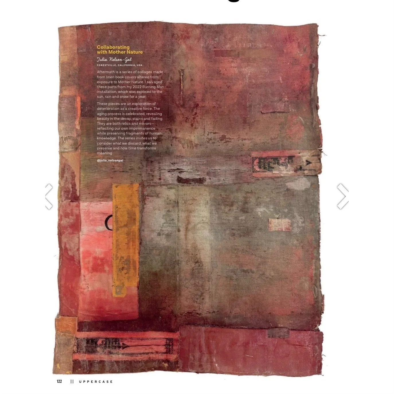 Nice to have this work from my Aftermath series included in UPPERCASE Magazine Issue #68. It&rsquo;s the 2nd (or 3rd) time I&rsquo;ve been in this beautifully designed magazine. Looking forward to my issue arriving. You can buy singles issues or her 