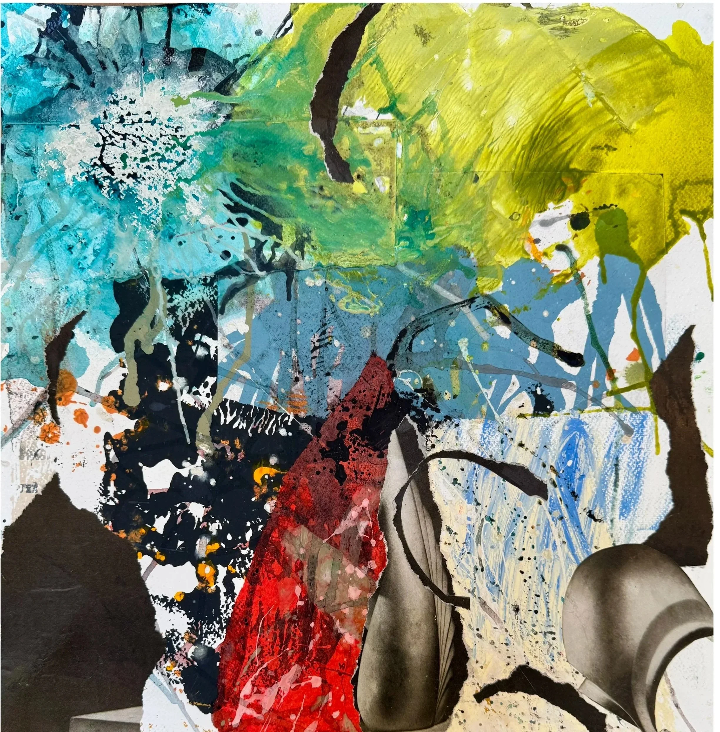 Untitled, 2025
30x30"
Mixed Media on paper
Collection of Global Art Project