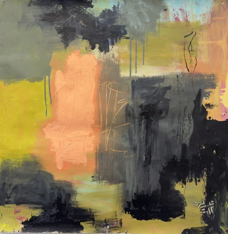 The Shape of a Thought, 2025
Mixed Media, Paper on panel
34 x 35"