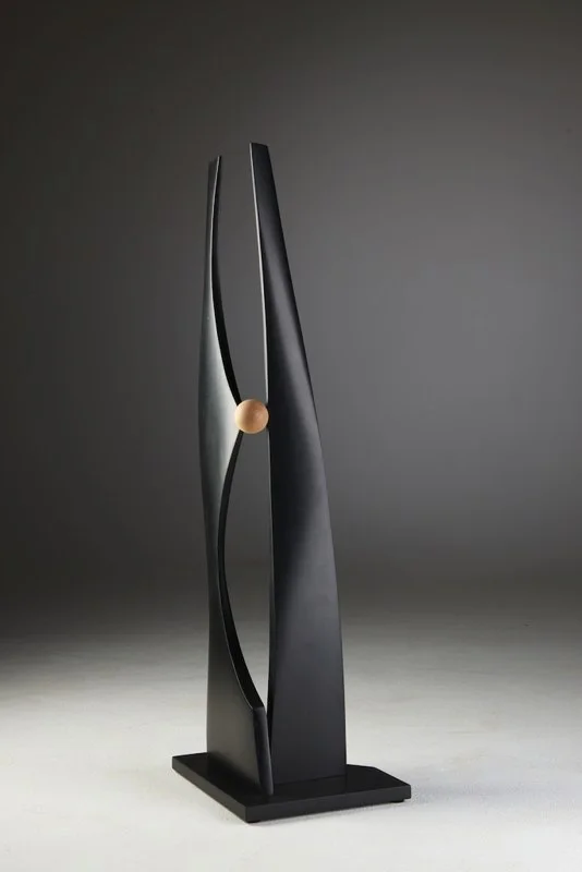 Geometric Tango , 2012 paperstone, maple 37" x 12" x 10"