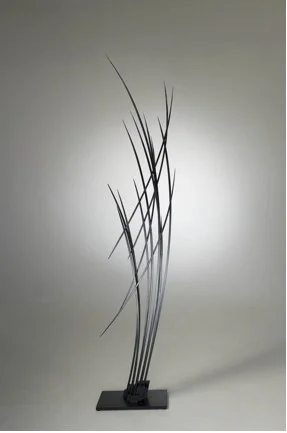 Vertical Arc , 2012 paperstone, painted maple 89" x 32" x 10"