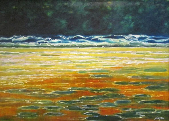 Taylor Creek, CO , 2012 oil on linen 37 1/4 " x 49 1/8 "