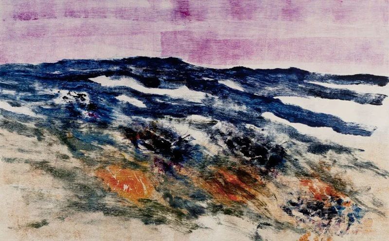 Grand Mesa II , 2011 monotype on Rives BFK 18 1/4 " x 29 1/2 "