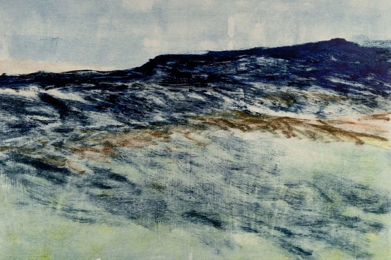 Grand Mesa I , 2011 monotype on Rives BFK 28 1/4 " x 38 3/8 "