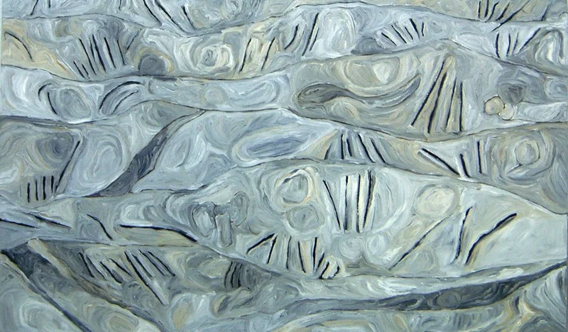 White Aria, 2005 oil on canvas 44 1/2 " x 72 1/2 "