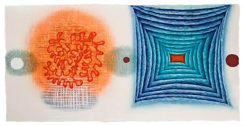 Materia Infinita , 2006 etching and woodcut (3/6) 18 3/4 " x 30 3/4 "