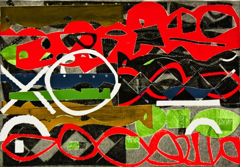 #2, 2011 mono print 25 3/16" x 33 1/8"