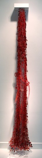 Red Fall II , 2006 92" x 23" x 5"