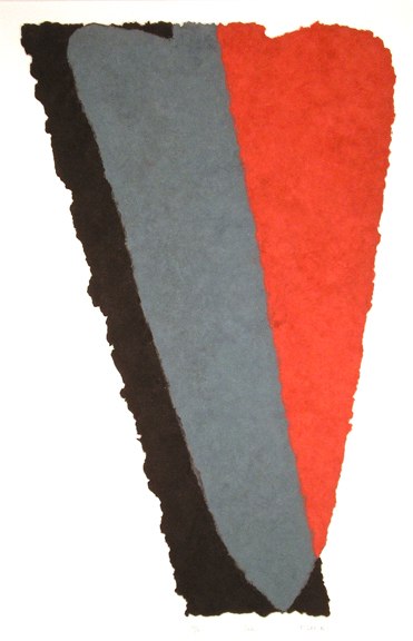 Thebes , 1986 handmade paper (34/35) 35 1/2 " x 23 1/2 "