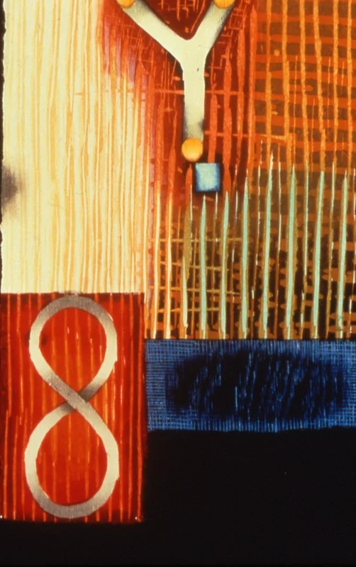 Signs , 1997 woodcut, 6/12 16" x 11"