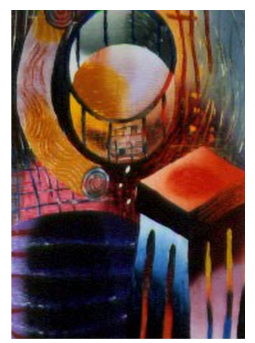 A Lone Arena , 1993 woodcut, 16/20 29" x 20 1/2 "