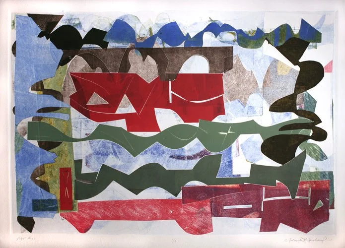 MT #11, 2011 monoprint 25 1/4 " x 33 1/4 "