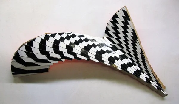 New Venture Piece #13 (study) Enamel on American beechwood 11 1/2" x 21 1/2" x 3 1/4"
