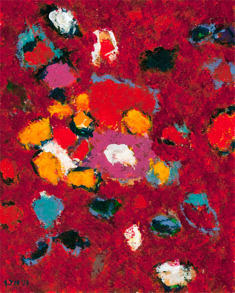 Fredrick Nelson "The Lure of Sin," 2013 acrylic on rag paper 21" x 17"
