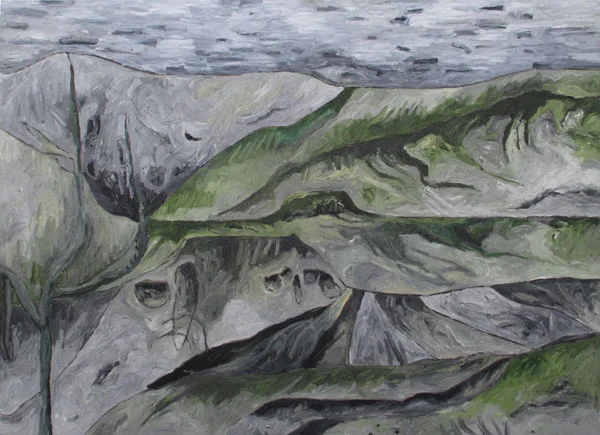 Feather River/Low Flow , 2012 oil on canvas 30 3/4" x 42"