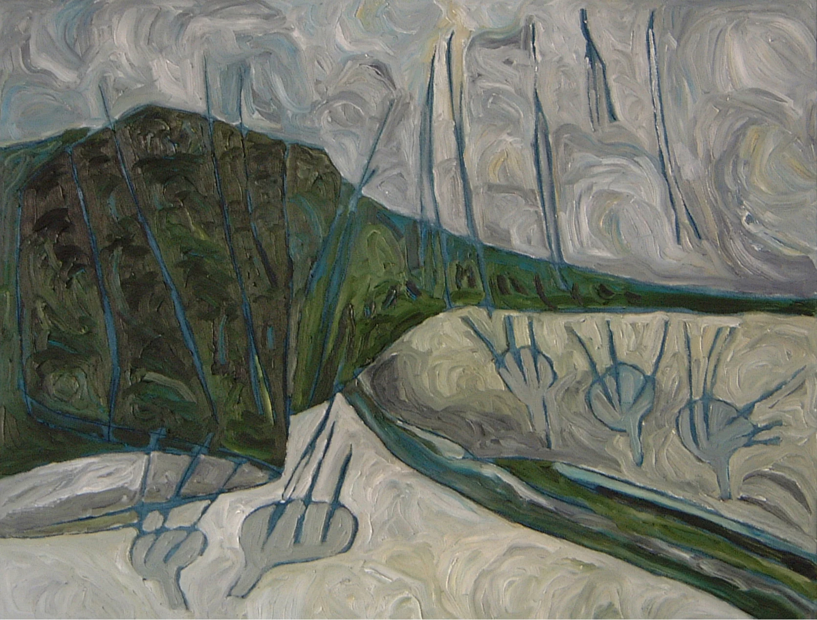 Green Mountain , 2006 oil on canvas 32 1/2" x 42 1/2"