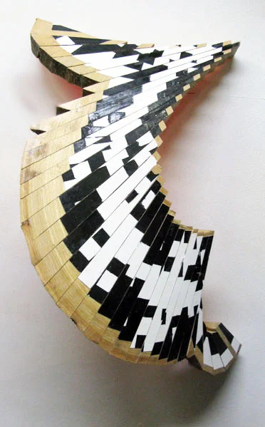 New Venture Piece #8 (Study) , 2012 enamel on american beechwood 16" x 10 3/4" x 6"