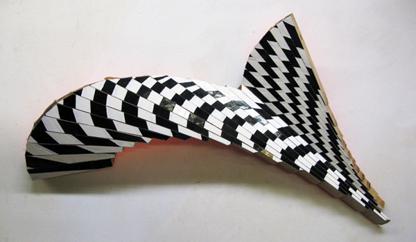 New Venture Piece #13 (study) , 2012 enamel on american beechwood 11 1/2" x 21 1/2" x 3 1/4"