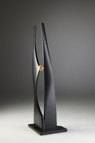 Geometric Tango , 2012 paperstone, maple 37" x 12" x 10"